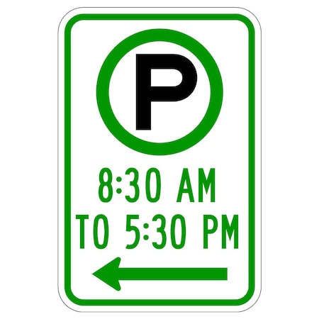 Sign Solutions Usa 12 in W, 18 in H, Aluminum, White DUS08HWT1218R7-23L